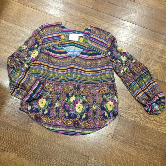 Maeve Anthropologie floral top size XXSmall - Picture 1 of 9